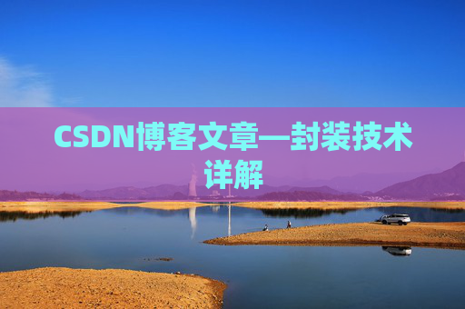 CSDN博客文章—封装技术详解